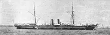 The Royal Mail Steamer," Moselle," which struck on a reef near Colon and became a Total..., 1891. Creator: Unknown