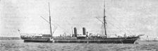 The Royal Mail Steamer," Moselle," which struck on a reef near Colon and became a Total..., 1891. Creator: Unknown