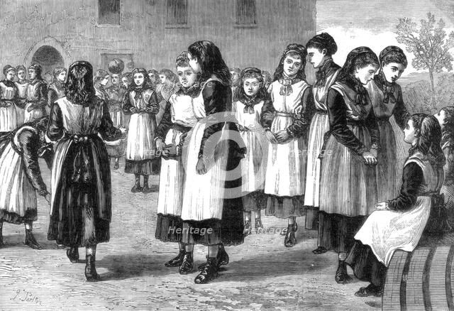 The Royal Masonic School for girls, St John's Hill, Battersea Rise, London, 1875. Artist: Unknown