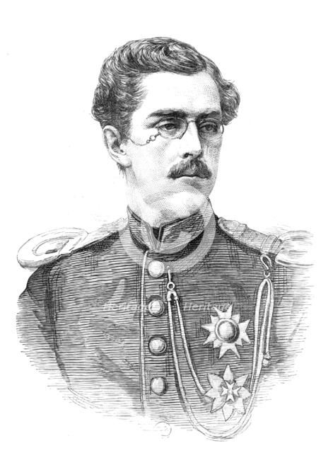 The Royal Marriage at Karlsruhe: the Crown Prince of Sweden and Norway, 1881. Creator: Unknown.