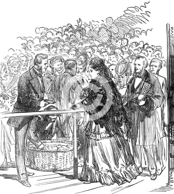 The Royal Marriage: distribution of bride-cake in Edinburgh, 1874. Creator: Unknown.