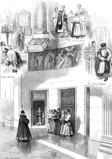 The Royal Marriage in Russia: sketches in St. Isaac's Church, St. Petersburg..., 1874. Creator: Unknown