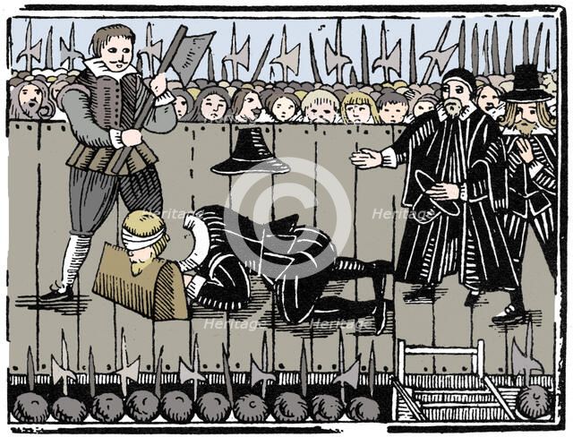 The Royal Martyrdom, from a ballad of 1648 (1964). Artist: Anon.