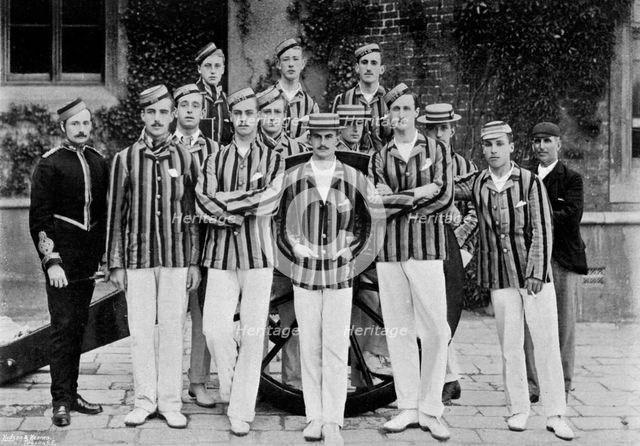 The Royal Military Academy cricket team, 1895 (1896).Artist: Hudson & Kearns