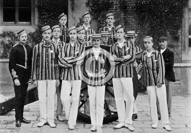 The Royal Military Academy cricket team, 1895 (1896).Artist: Hudson & Kearns