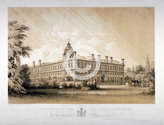 The Royal Naval School at New Cross, Lewisham, London, c1870.            Artist: Thomas Talbot Bury