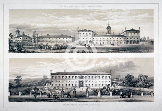 The Royal Naval School, Lewisham High Road, New Cross, Lewisham, London, c1870.    Artist: Anon
