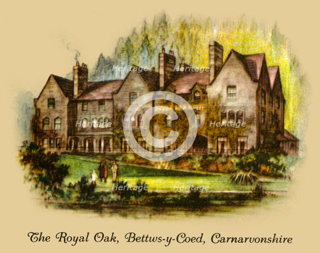 'The Royal Oak, Bettws-y-Coed, Carnavonshire', 1936.   Creator: Unknown.