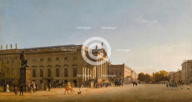The Royal Opera, Unter den Linden, 1845. Creator: Gaertner, Johann Philipp Eduard (1801-1877).