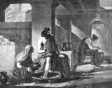 The Royal Academy Gold Medal Picture: "Ulysses and the Nurse", by F. Trevelyan Goodall, 1870. Creator: William Hollidge