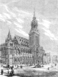 The Royal Academy Prize Architectural Design: an exchange for a large commercial city..., 1862. Creator: Unknown