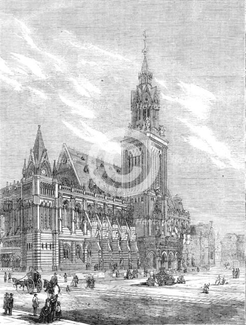 The Royal Academy Prize Architectural Design: an exchange for a large commercial city..., 1862. Creator: Unknown.