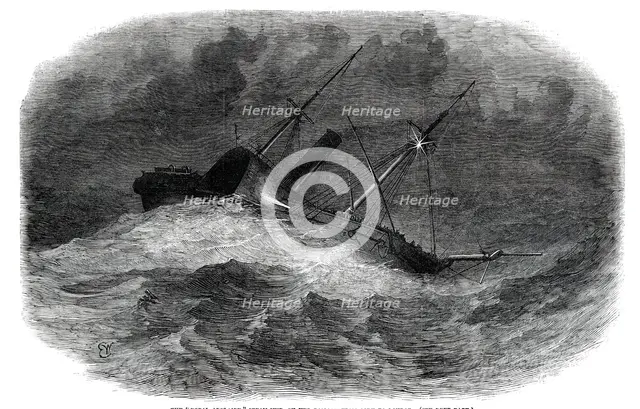 The "Royal Adelaide", Steam-Ship, on her Passage from Cork to London, 1850. Creator: Unknown.