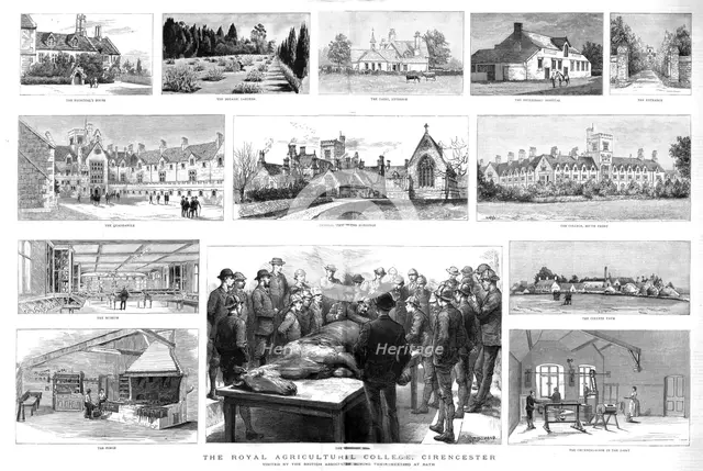''The Royal Agricultural College, Cirencester', 1888. Creator: Unknown.