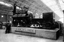 The Royal Agricultural Society at Darlington: first engine used on the Darlington Railway, 1895. Creator: Unknown