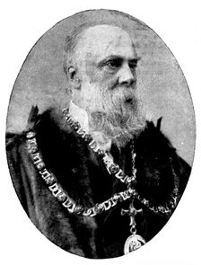 The Royal Agricultural Society at Darlington: Mr. Henry Fell Pease, M.P., Mayor of Darlington, 1895. Creator: W. M. Leish