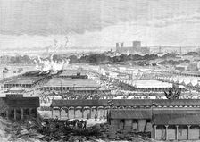 The Royal Agricultural Society at York: general view of the show-yard, 1883. Creator: Unknown