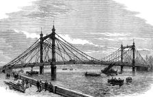 The Royal Albert Bridge, Chelsea, 1873. Creator: Unknown