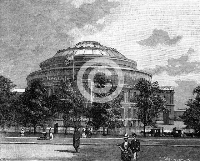 The Royal Albert Hall, Kensington, London, 1900. Artist: Unknown