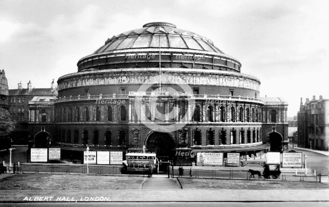 The Royal Albert Hall, Kensington, London, early 20th century. Artist: Unknown