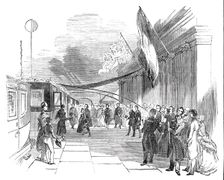 The Royal Arrival at the Farnborough Railway Station, 1844. Creator: Stephen Sly