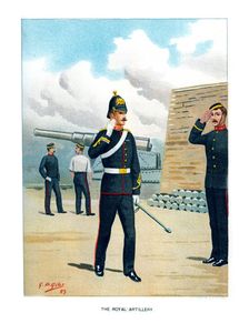 The Royal Artillery c1890.Artist: Geoffrey Douglas Giles