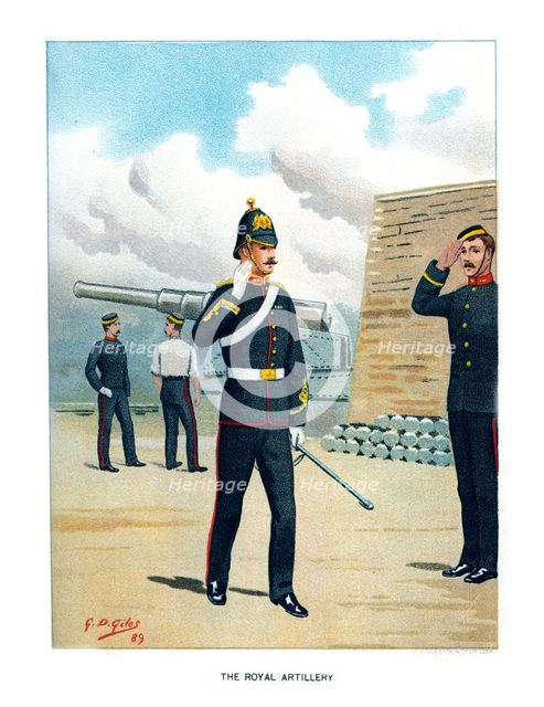'The Royal Artillery', c1890.Artist: Geoffrey Douglas Giles