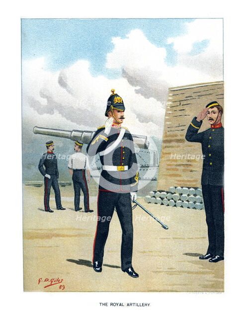 'The Royal Artillery', c1890.Artist: Geoffrey Douglas Giles