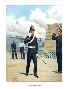 The Royal Artillery c1890.Artist: Geoffrey Douglas Giles