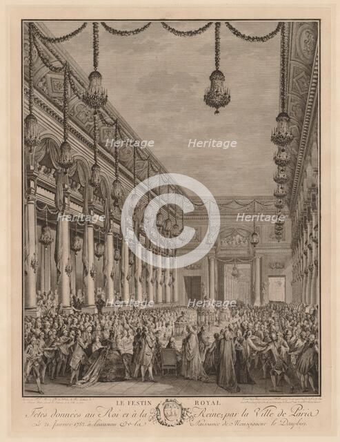 The Royal Banquet, 1782. Creator: Jean-Michel the Younger Moreau (French, 1741-1814).