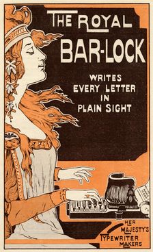 The Royal Bar-Lock typewriter, 19th century