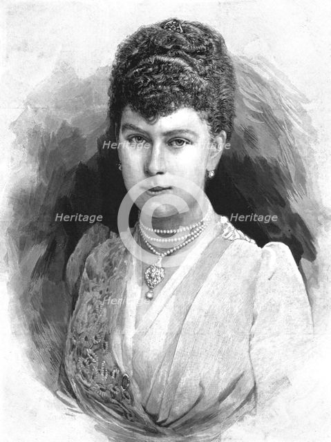 ''The Royal Betrothal - HSH Princess Victoria Mary of Teck', 1891. Creator: Unknown.