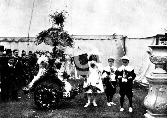 The Royal Botanic Society's Fête in Regent's Park: the Children's Parade..., 1898. Creator: Russell & Sons.