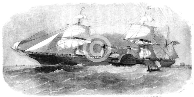 The Royal British and North American Mail-Packet Company's New Steam-Ship "Persia", 1856.  Creator: Smyth.