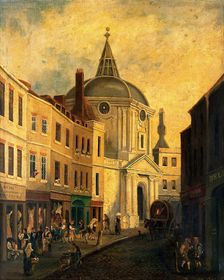 The Royal College of Physicians, Warwick Lane, London, c18th century. Creator: Unknown