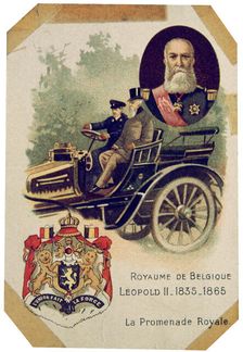 The royal drive of Leopold II, King of the Belgians, c1900s