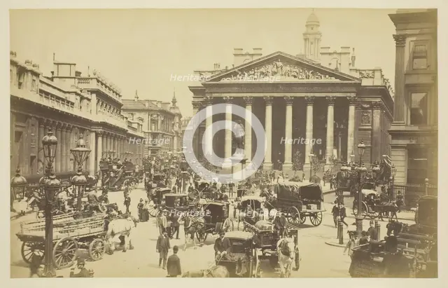The Royal Exchange, 1850-1900. Creator: Unknown.