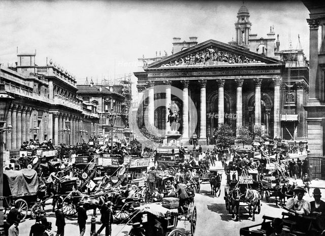 The Royal Exchange, City of London, c1900. Creator: Unknown.