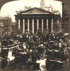 The Royal Exchange, London 1896. Creator: Works and Sun Sculpture Studios