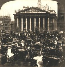 The Royal Exchange, London 1896. Creator: Works and Sun Sculpture Studios