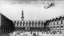 The Royal Exchange, London, mid-17th century. Creator: Wenceslaus Hollar
