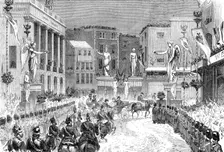 The Royal Entry into London: the procession at the foot of Regent-Street, 1874. Creator: Unknown