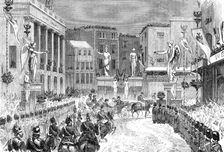The Royal Entry into London: the procession at the foot of Regent-Street, 1874. Creator: Unknown