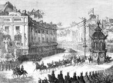 The Royal Entry into London: the procession in Oxford-Circus, 1874. Creator: Unknown