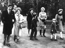 The Royal Family at Sandringham Castle, Norfolk, c1970(?). Creator: Unknown