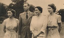 The Royal Family in the grounds of the Royal Lodge, Winsor, 1946. Creator: Lisa Sheridan