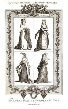 The Royal Family of George III, Published by Alexander Hogg Januay 18th 1794.Plate 2