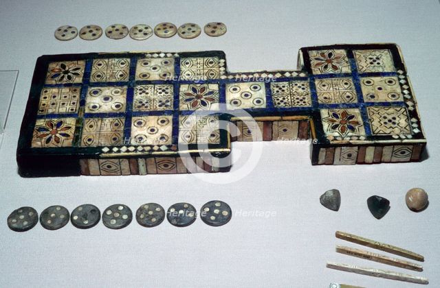 The Royal Game of Ur, from Ur, southern Iraq, c2600-c2400 BC. Artist: Unknown