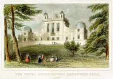 The Royal Greenwich Observatory, Flamsteed House, Greenwich Park, London, c1835. Creator: Unknown