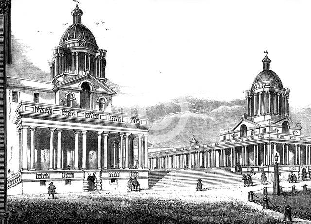 The Royal Hospital, Greenwich, London, 19th century. Artist: Unknown